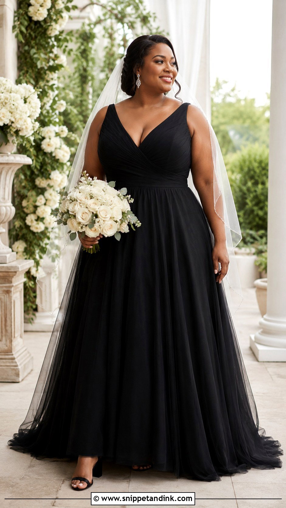 Plus Size Black A Line Wedding Dress - Snippet and Ink - 20 Black Wedding Dress Plus Size Ideas