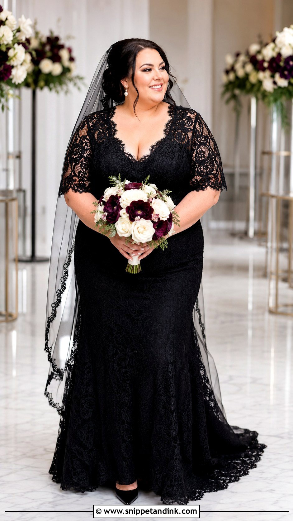 Plus Size Black Lace Wedding Dress - Snippet and Ink - 20 Black Wedding Dress Plus Size Ideas