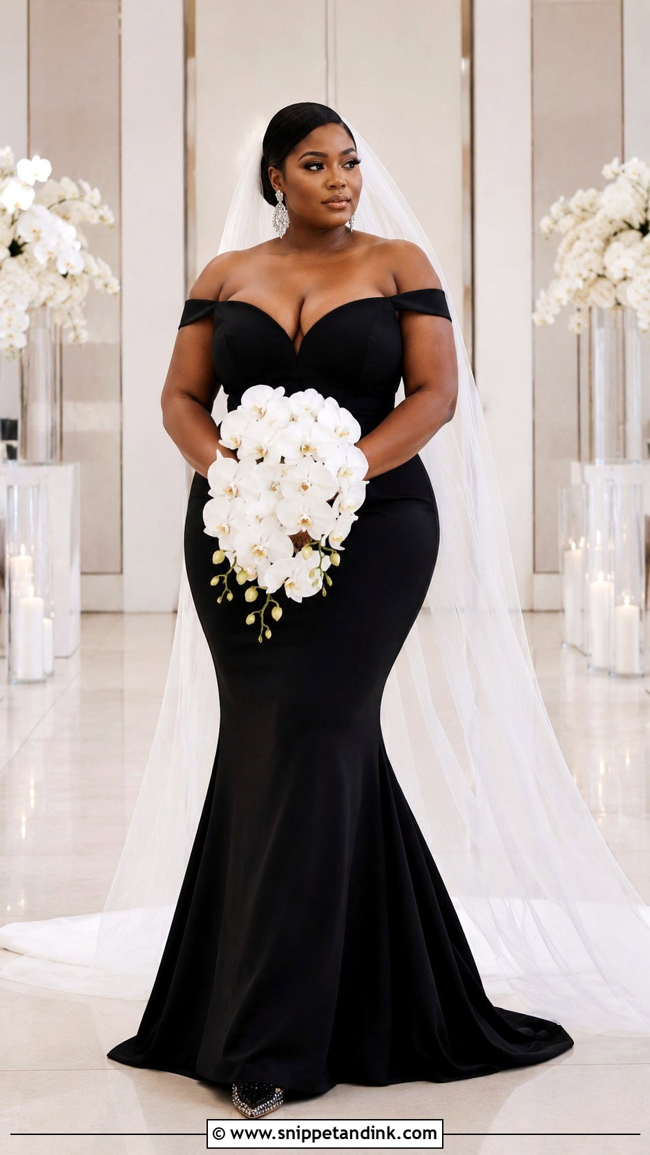 Plus Size Black Mermaid Wedding Dress - Snippet and Ink - 20 Black Wedding Dress Plus Size Ideas