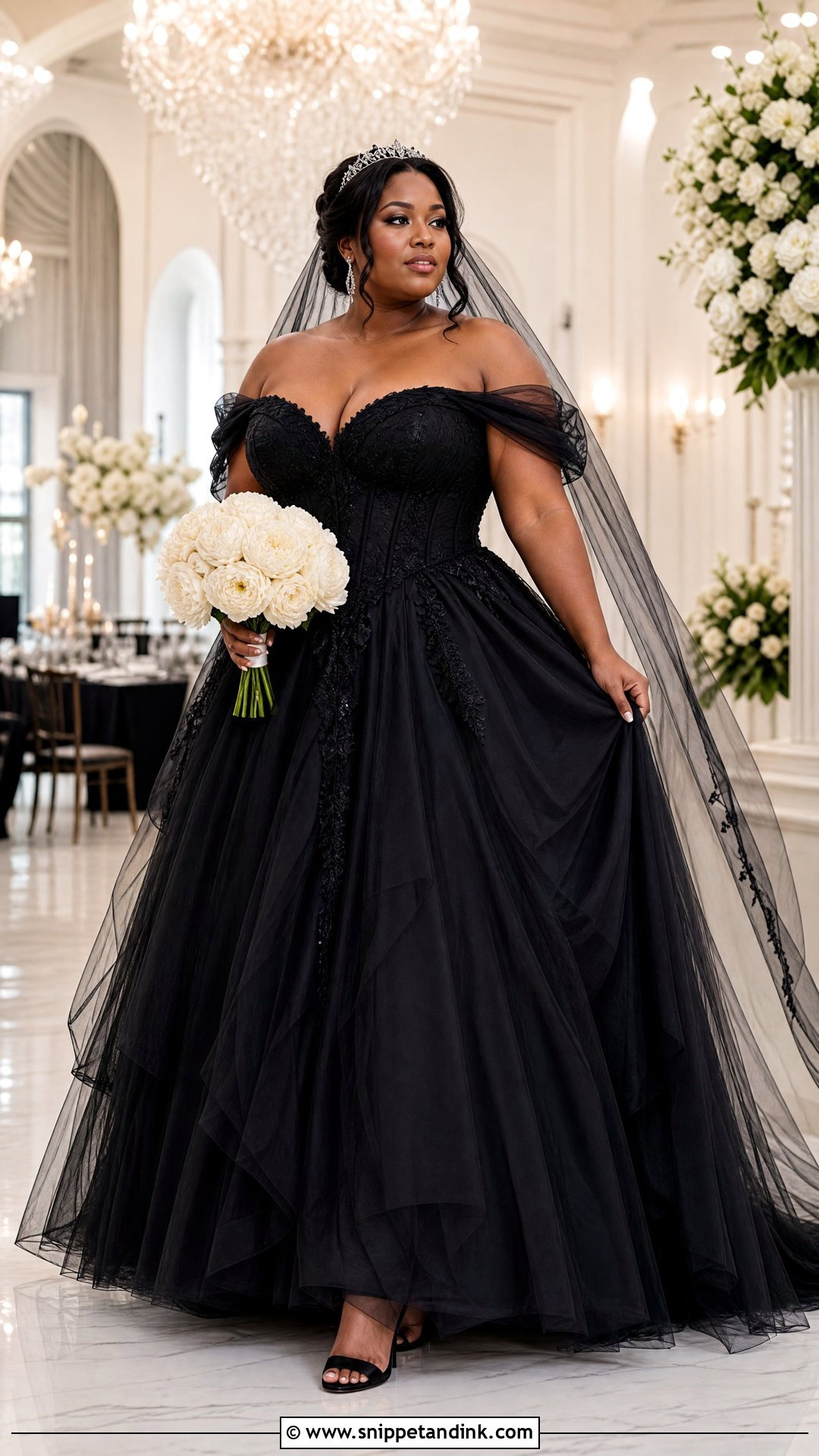 Plus Size Black Princess Wedding Dress - Snippet and Ink - 20 Black Wedding Dress Princess Ideas