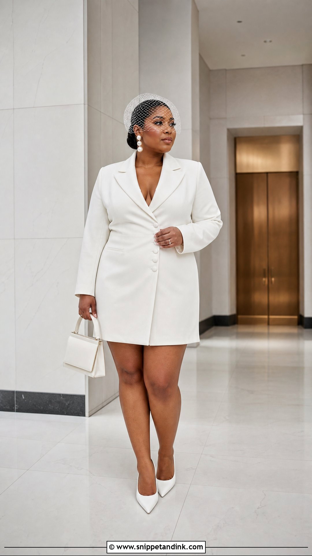 Plus Size Blazer Civil Wedding Dress - Snippet and Ink - 20 Plus Size Civil Wedding Dress Ideas
