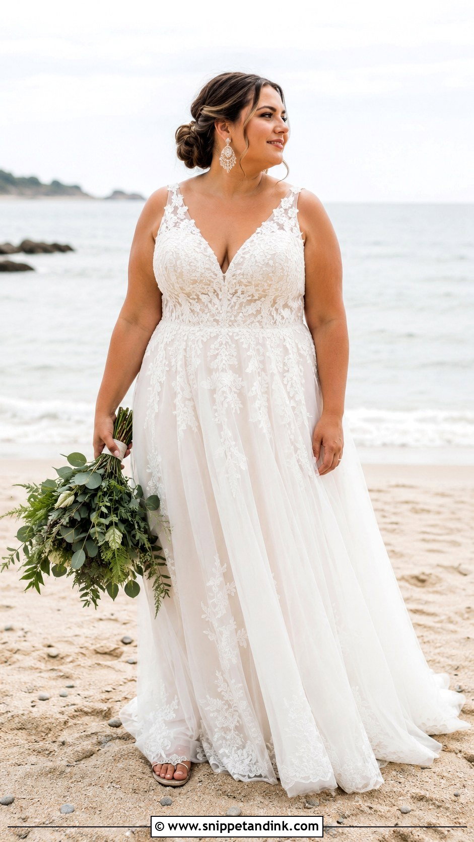 Plus Size Bohemian Beach Wedding Dress - Snippet and Ink - 20 Bohemian Beach Wedding Dress Ideas