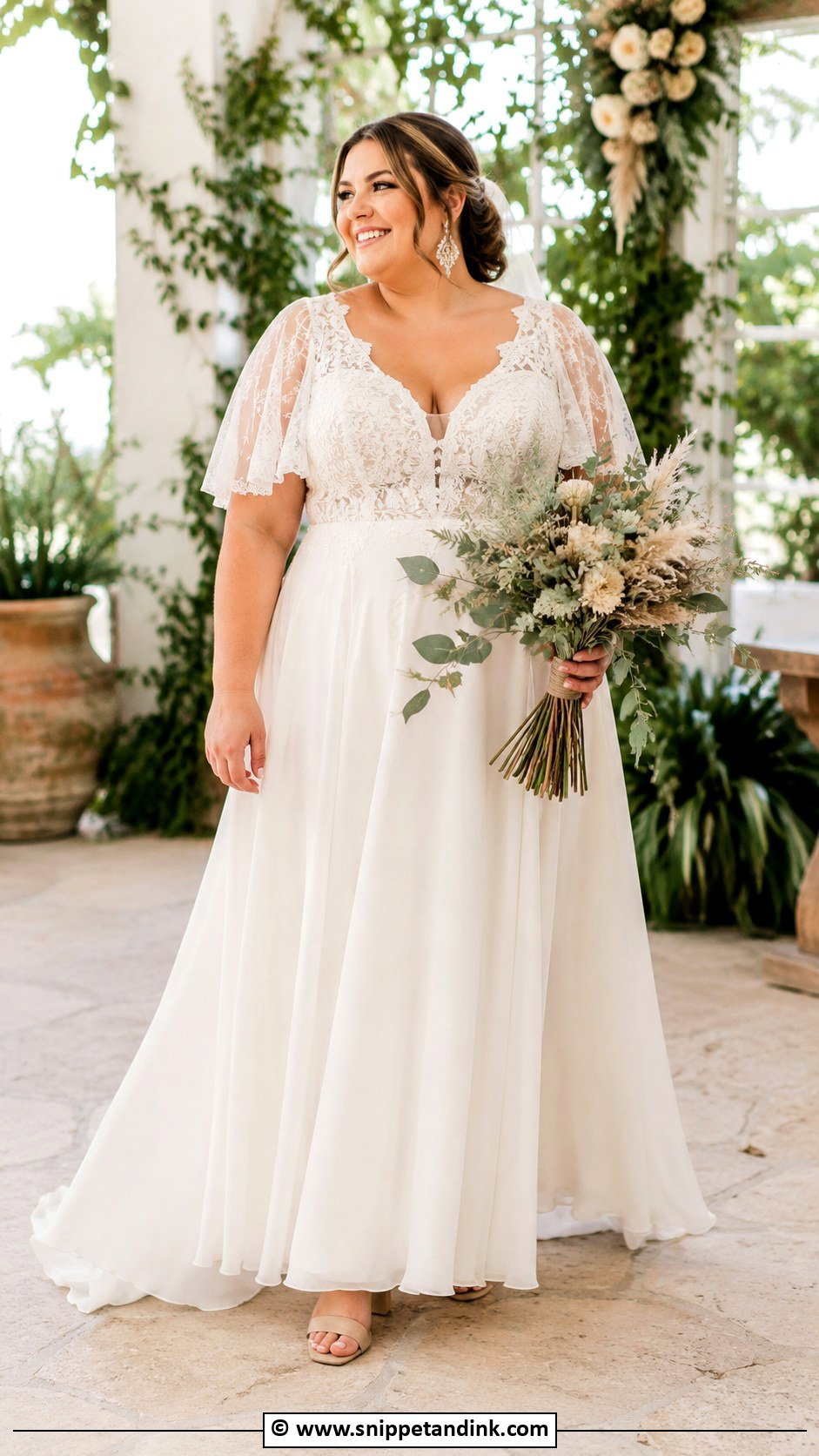 Plus Size Bohemian Wedding Dress - Snippet and Ink - 25 Bohemian Wedding Dresses