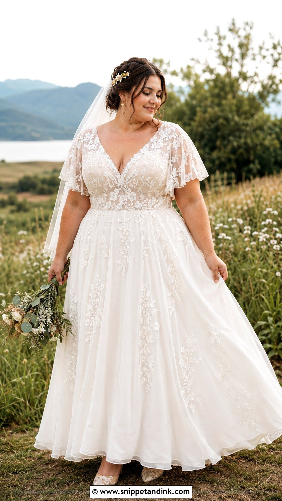 Plus Size Boho A Line Wedding Dress - Snippet and Ink - 20 A Line Wedding Dress Plus Size Ideas