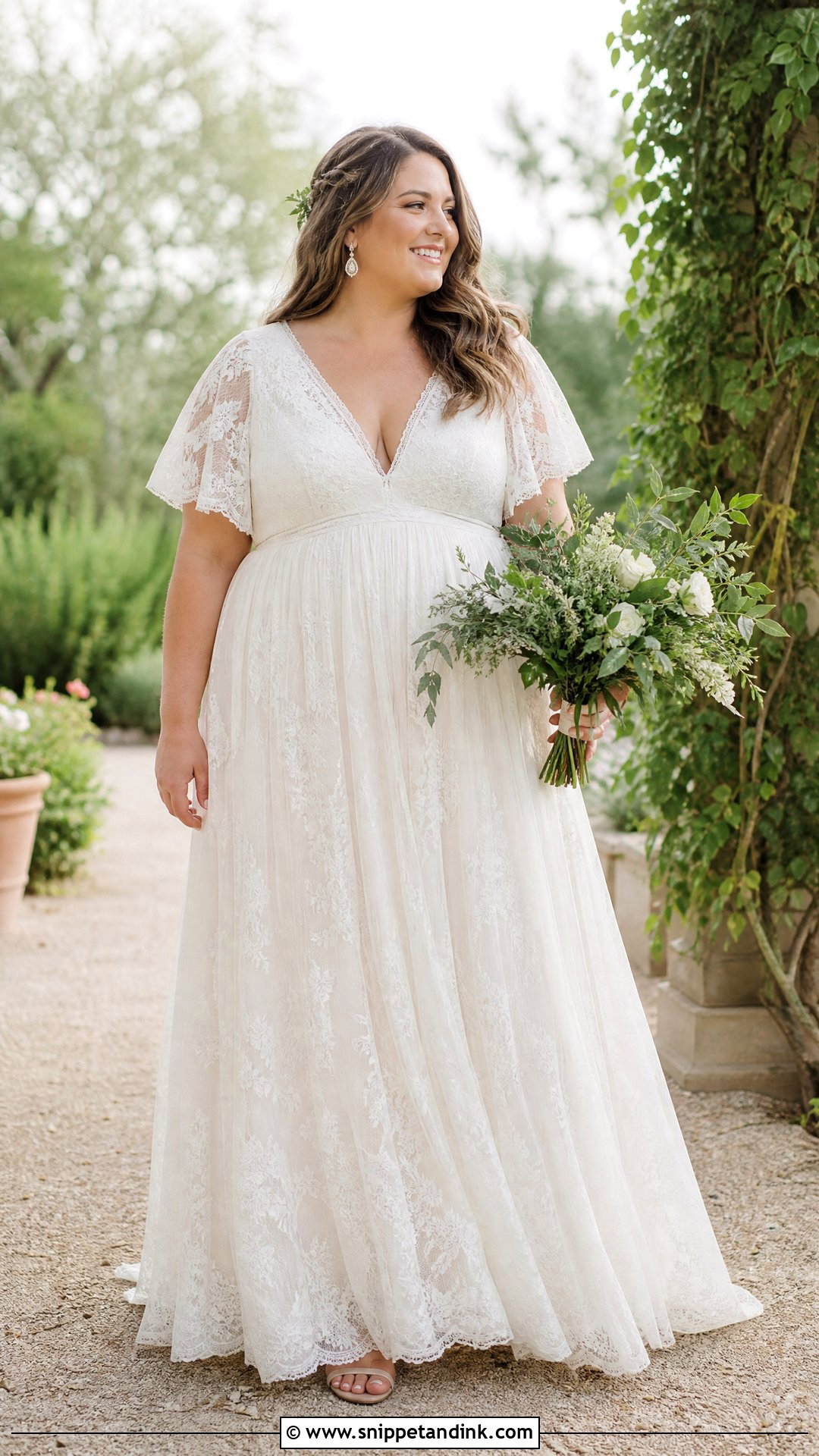 Plus Size Boho Bridal Dress - Snippet and Ink - 25 Plus Size Bridal Dresses