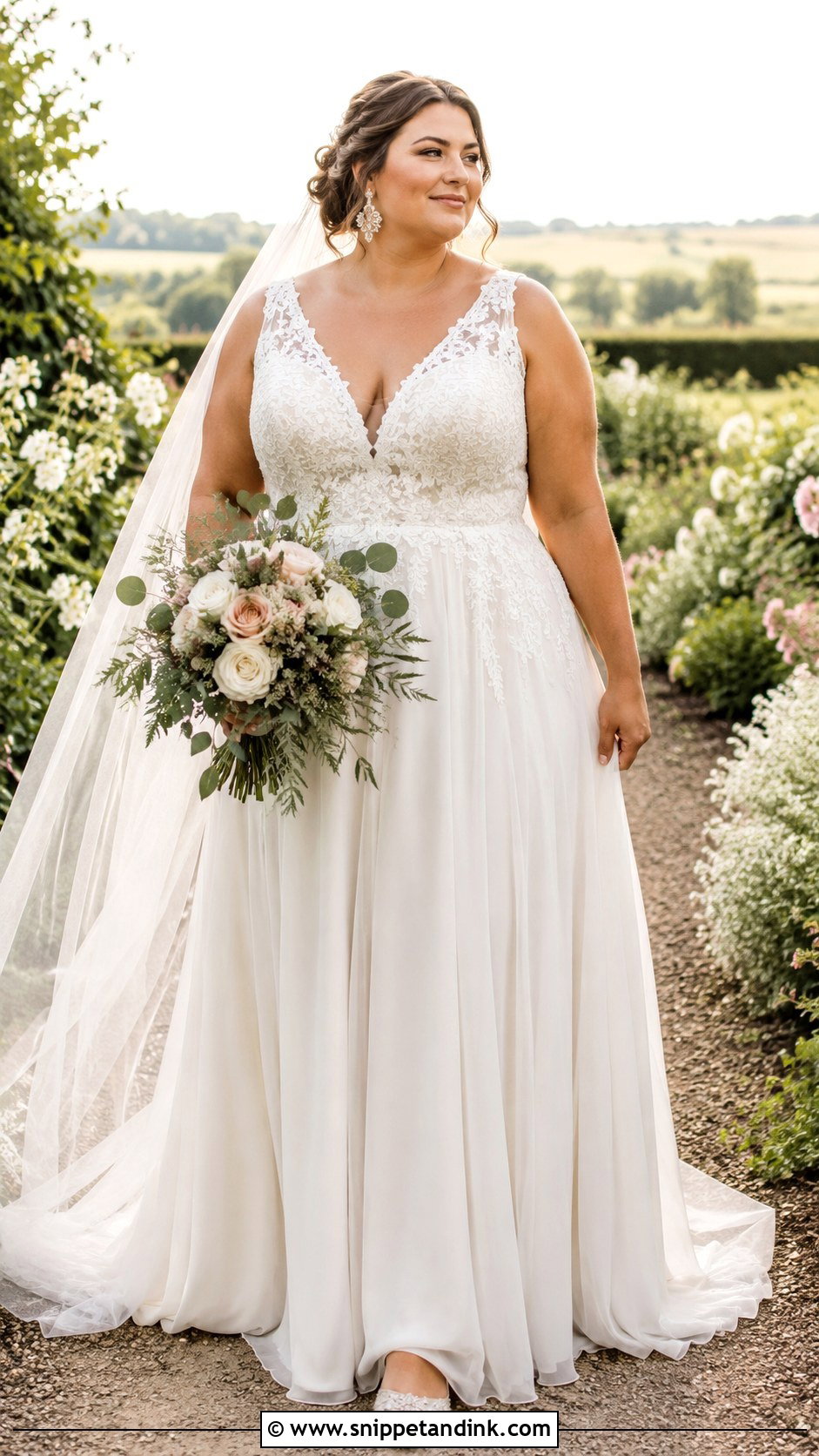 Plus Size Boho Bridal Gown - Snippet and Ink - 20 Boho Bridal Gowns