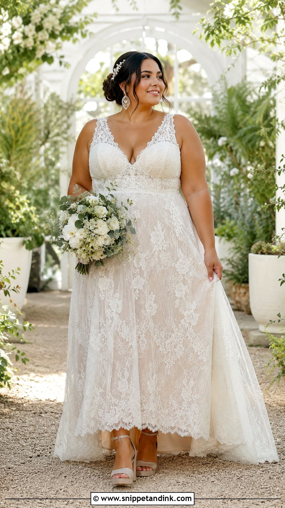 Plus Size Boho Elopement Dress - Snippet and Ink - 20 Boho Elopement Dress Ideas