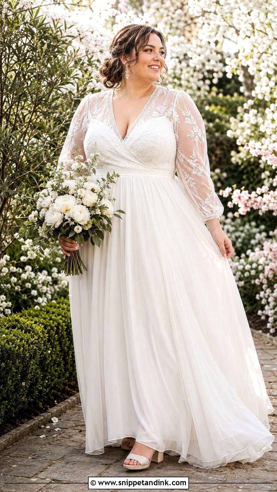 Plus Size Boho Spring Wedding Dress - Snippet and Ink - 20 Boho Spring Wedding Dress Ideas