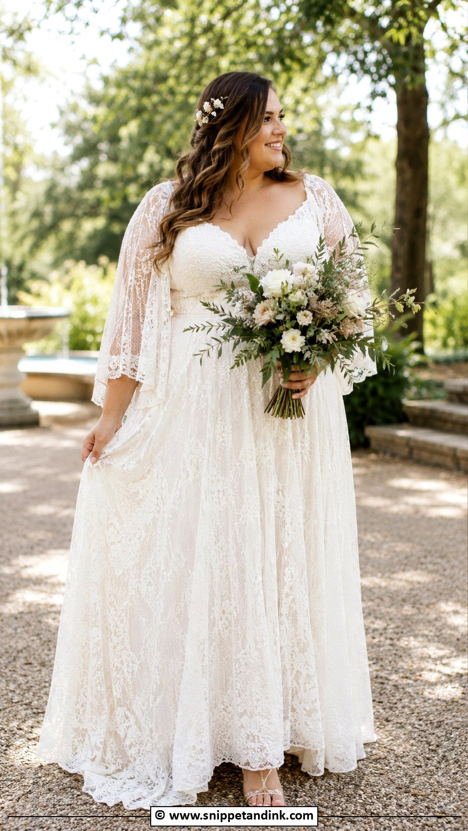Plus Size Boho Wedding Dress - Snippet and Ink - 35 Plus Size Wedding Dresses