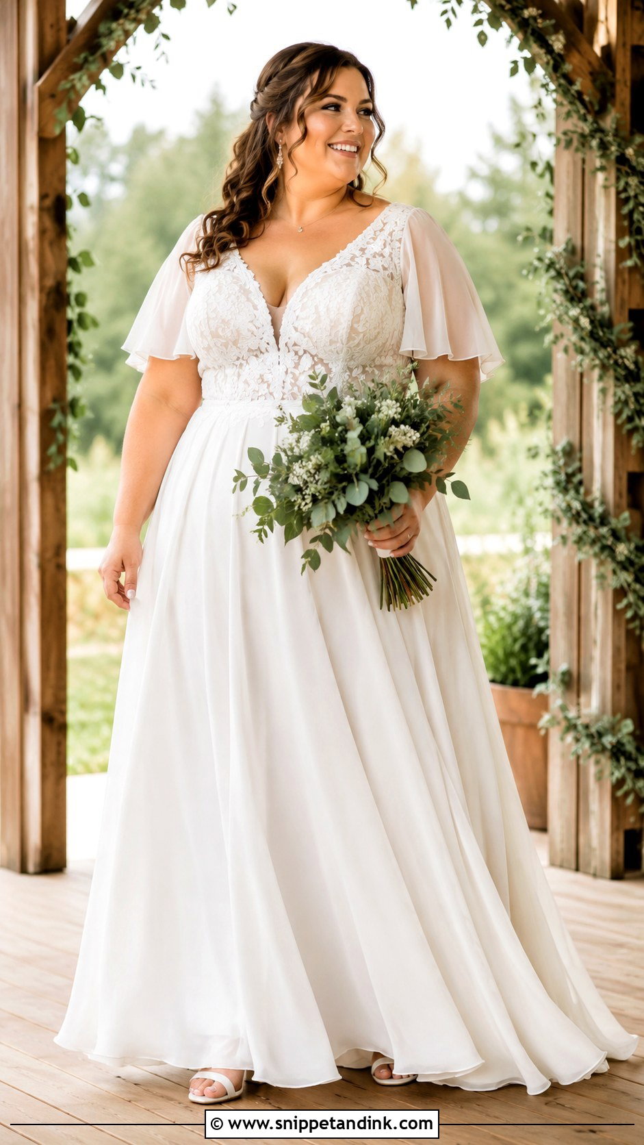 Plus Size Boho Wedding Dress - Snippet and Ink - 30 Boho Wedding Dress Ideas