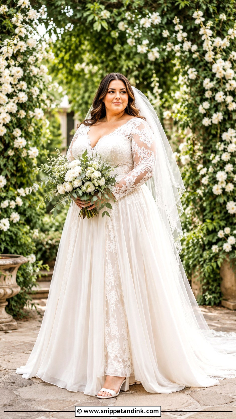 Plus Size Boho Wedding Dress - Snippet and Ink - 25 Boho Style Wedding Dress Ideas