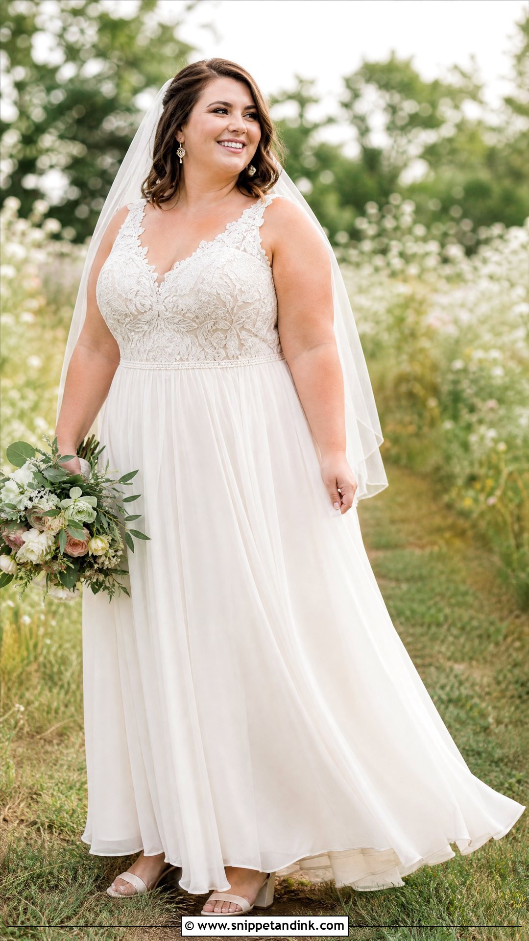 Plus Size Boho Wedding Dress - Snippet and Ink - 20 Hobo Wedding Dress Ideas