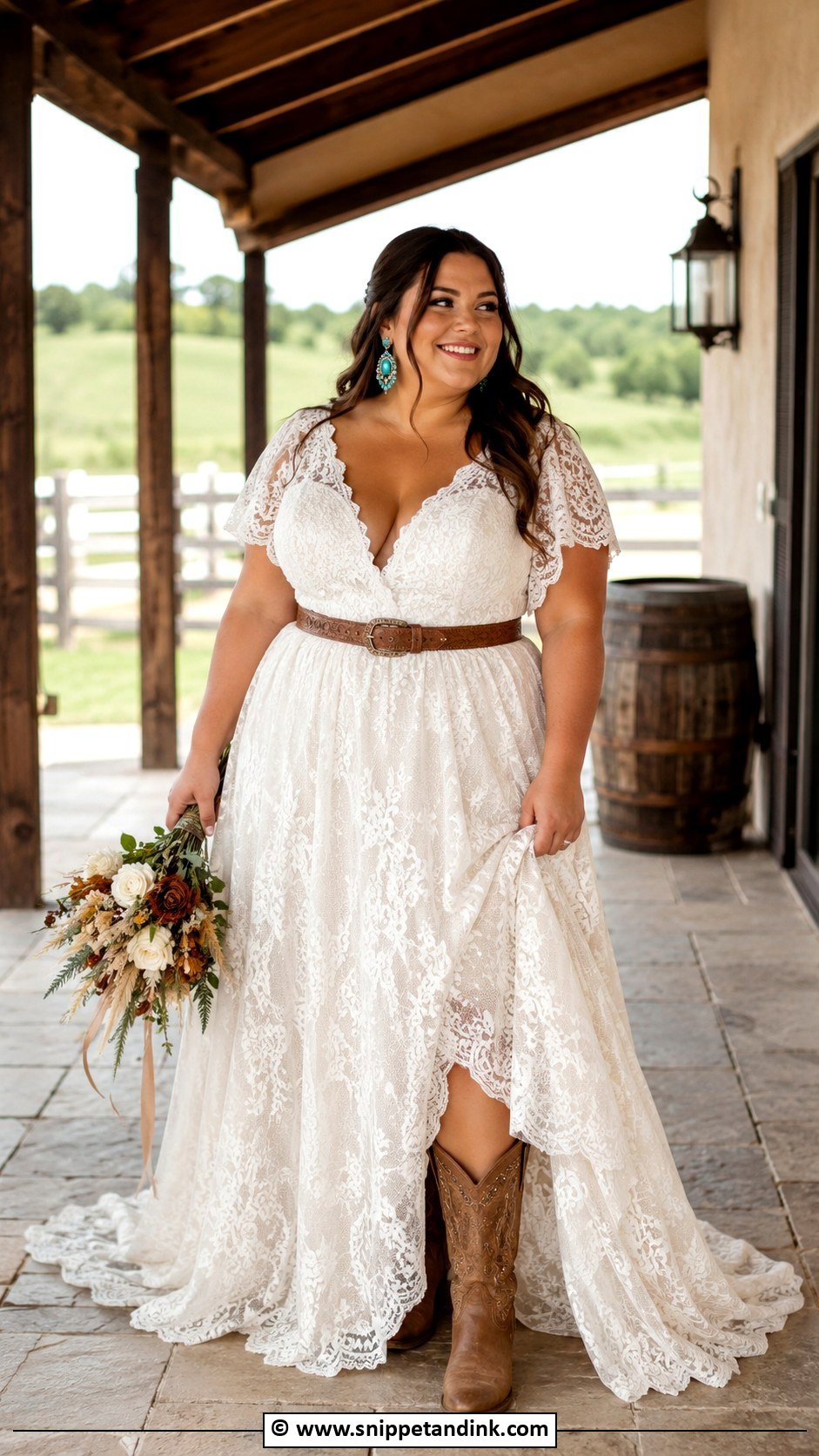 Plus Size Boho Western Wedding Dress - Snippet and Ink - 25 Boho Western Wedding Dress Ideas