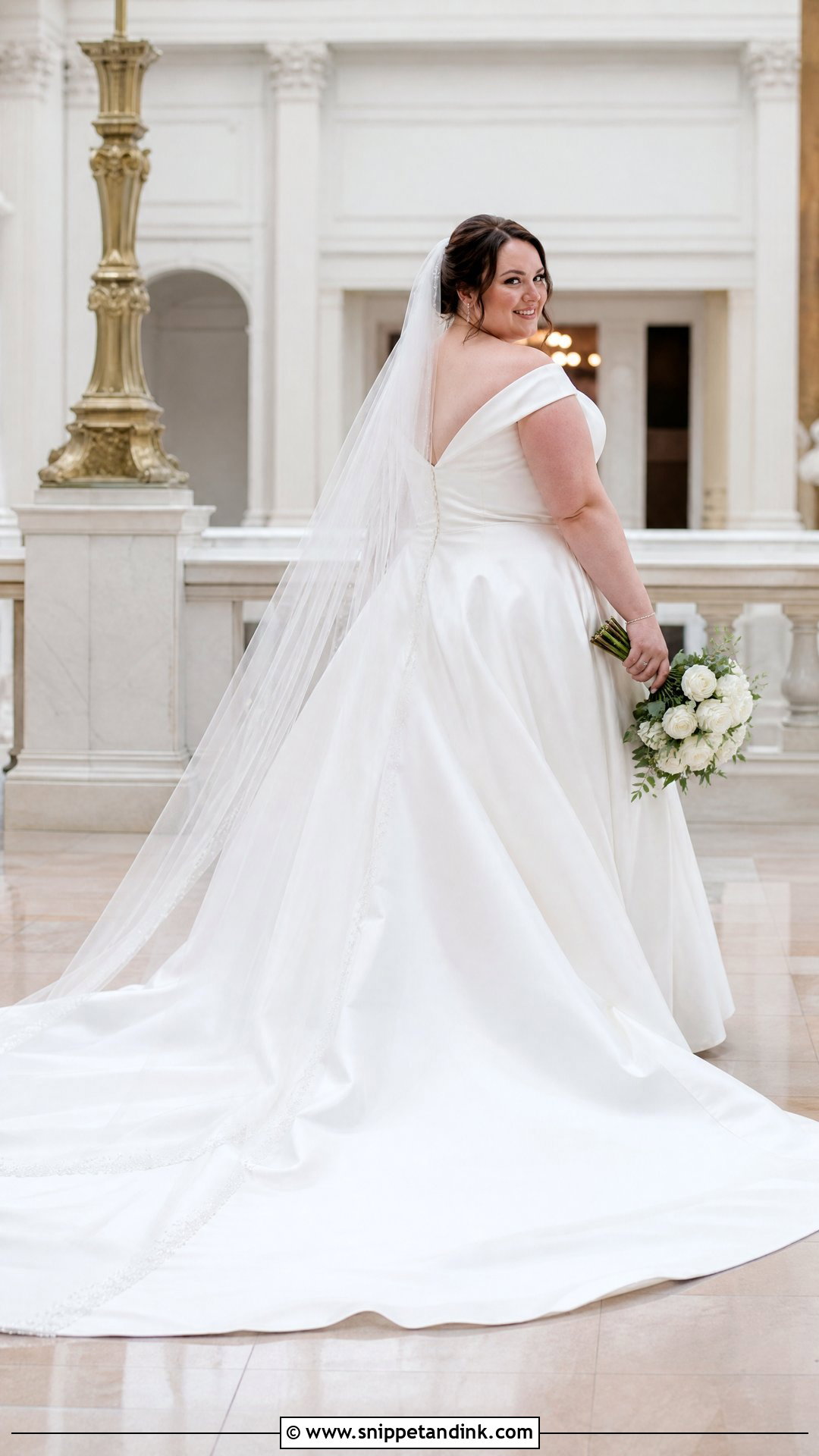 Plus Size Bridal Dress With Train - Snippet and Ink - 25 Plus Size Bridal Dresses