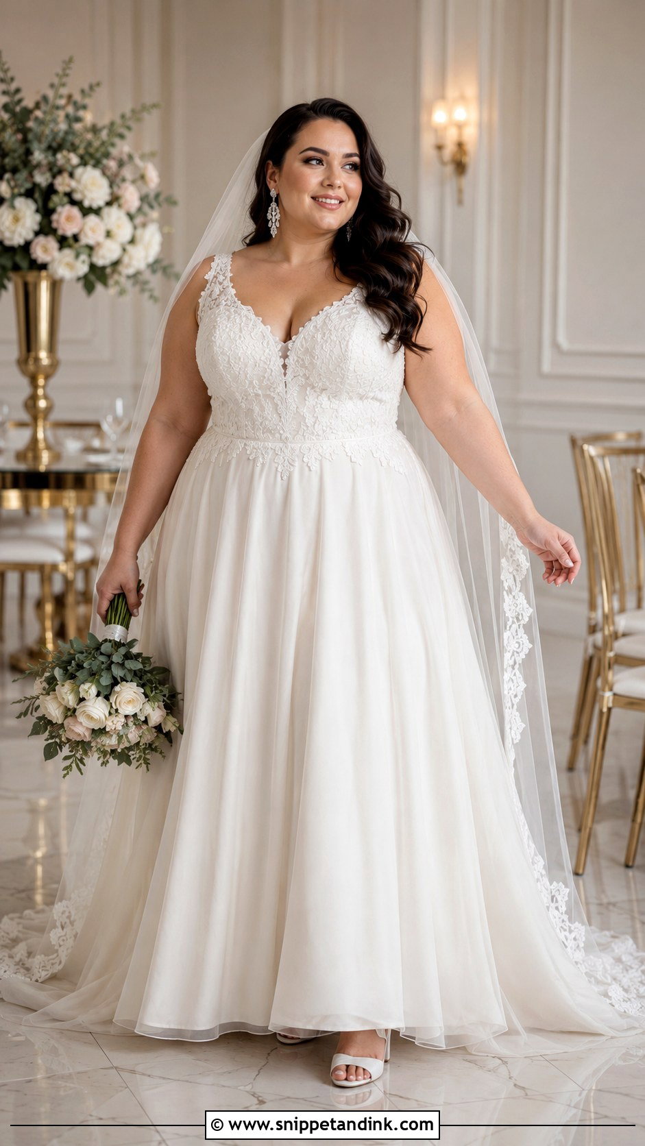 Plus Size Bridal Frock Gown - Snippet and Ink - 20 Bridal Frocks Gowns