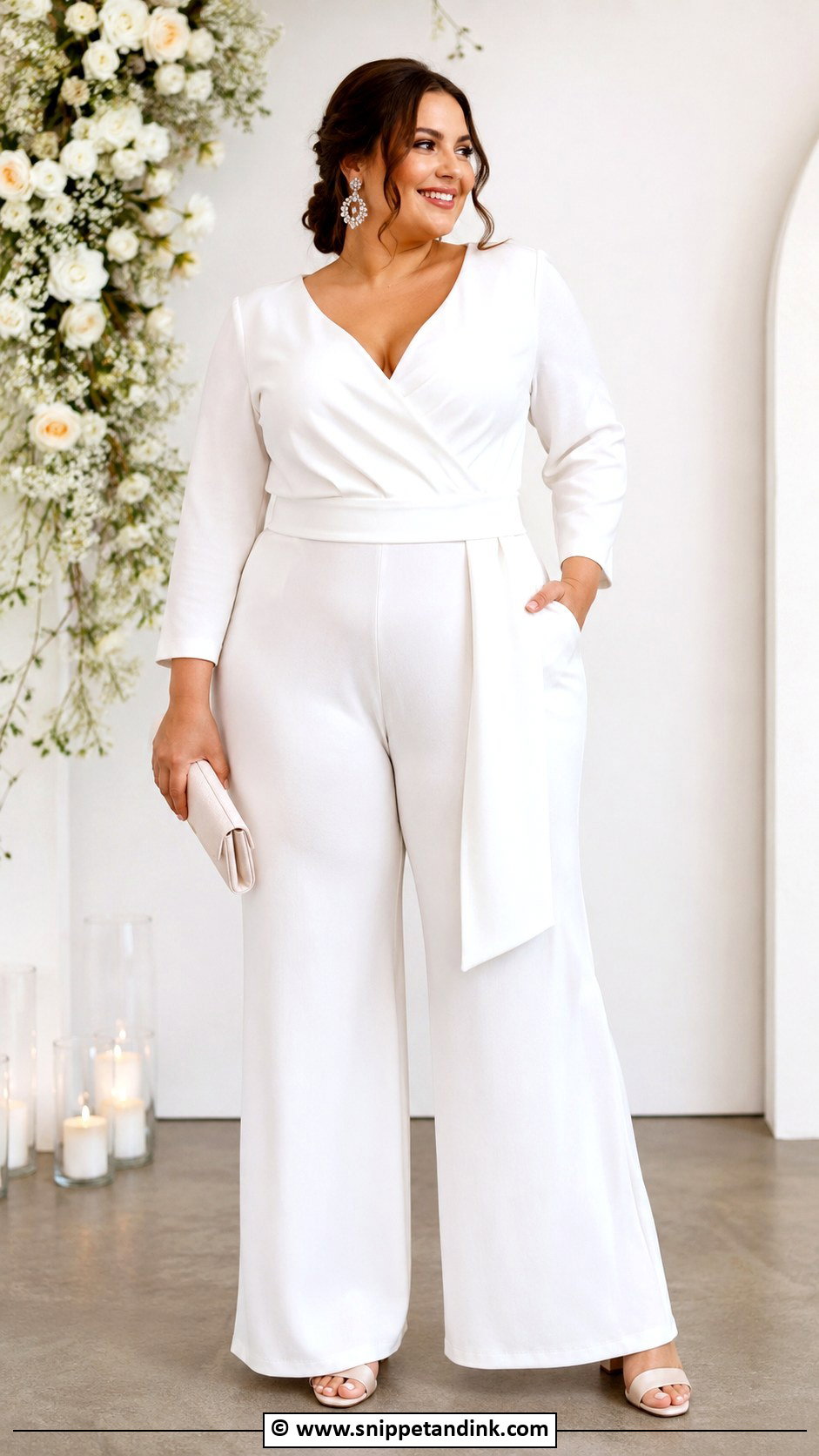 Plus Size Bridal Jumpsuit - Snippet and Ink - 25 Jumpsuit Wedding Dress Ideas