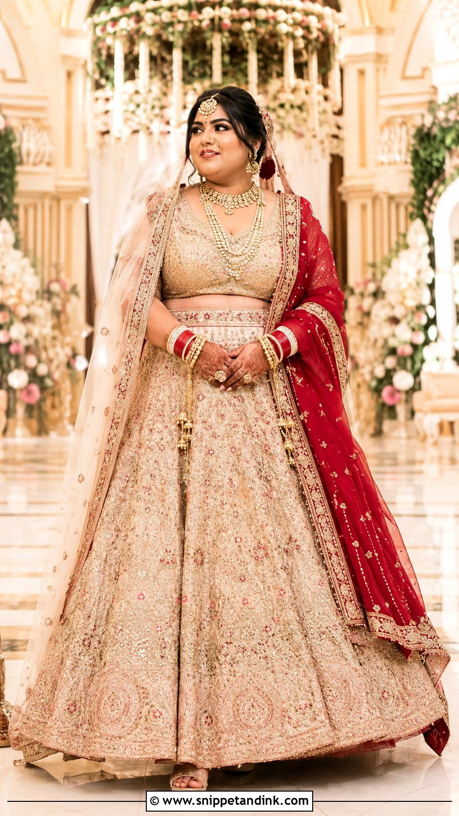 Plus Size Bridal Lehenga for Wedding - Snippet and Ink - 30 Plus Size Indian Outfits for Wedding