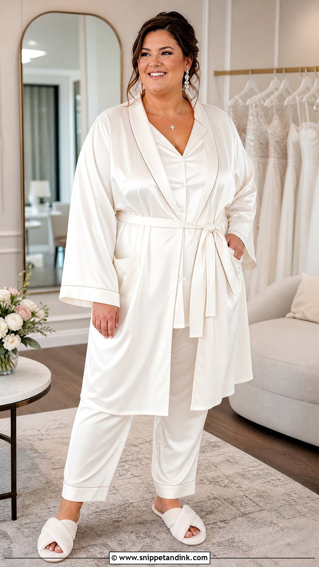 Plus Size Bridal Robe - Snippet and Ink - 20 Robe for Bride Ideas