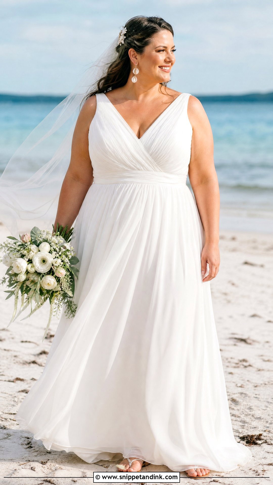 Plus Size Bride Beach Wedding Gown - Snippet and Ink - 20 Bride Plus Size Ideas