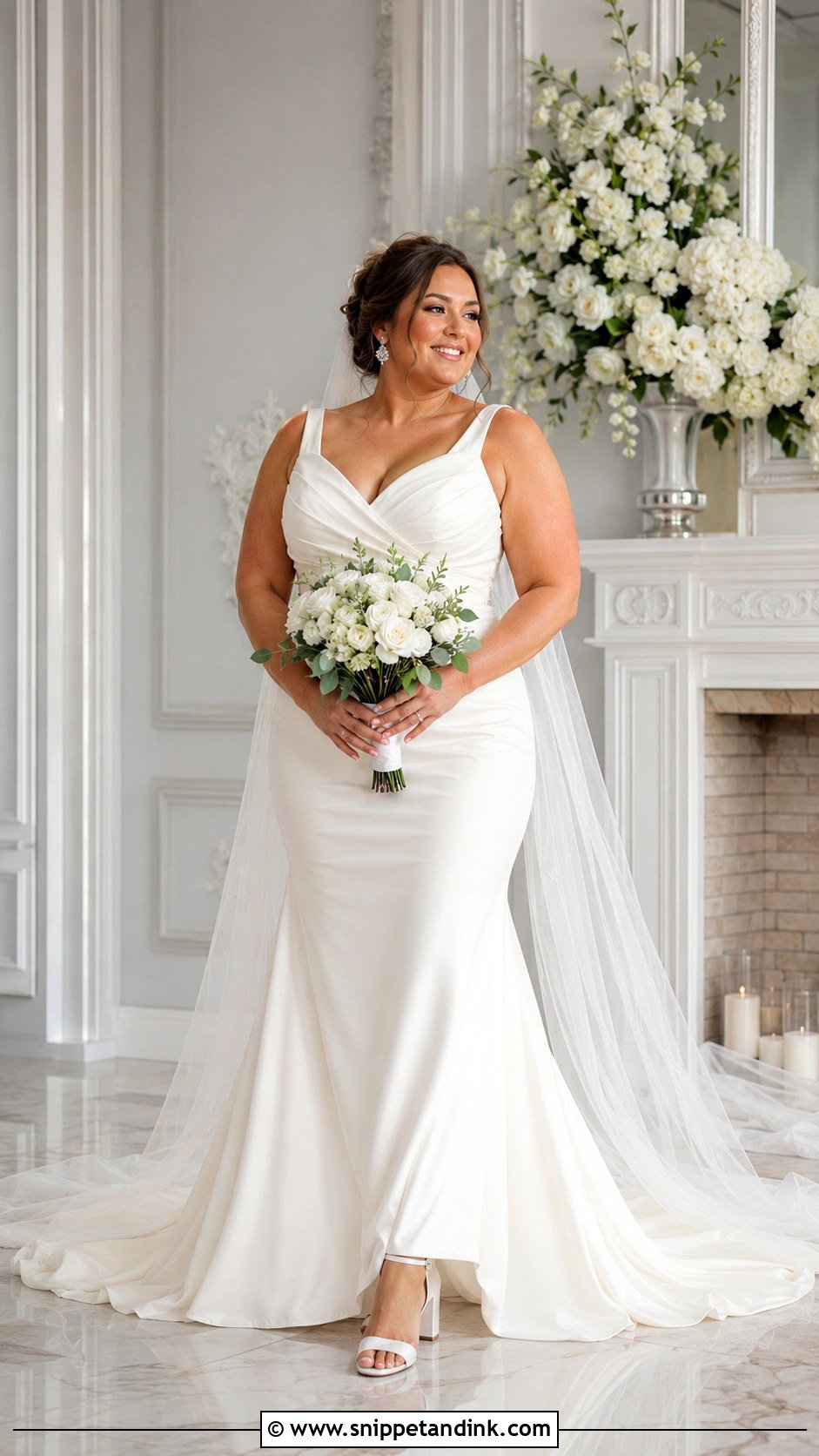 Plus Size Bride Look - Snippet and Ink - 20 Cute Bride Ideas