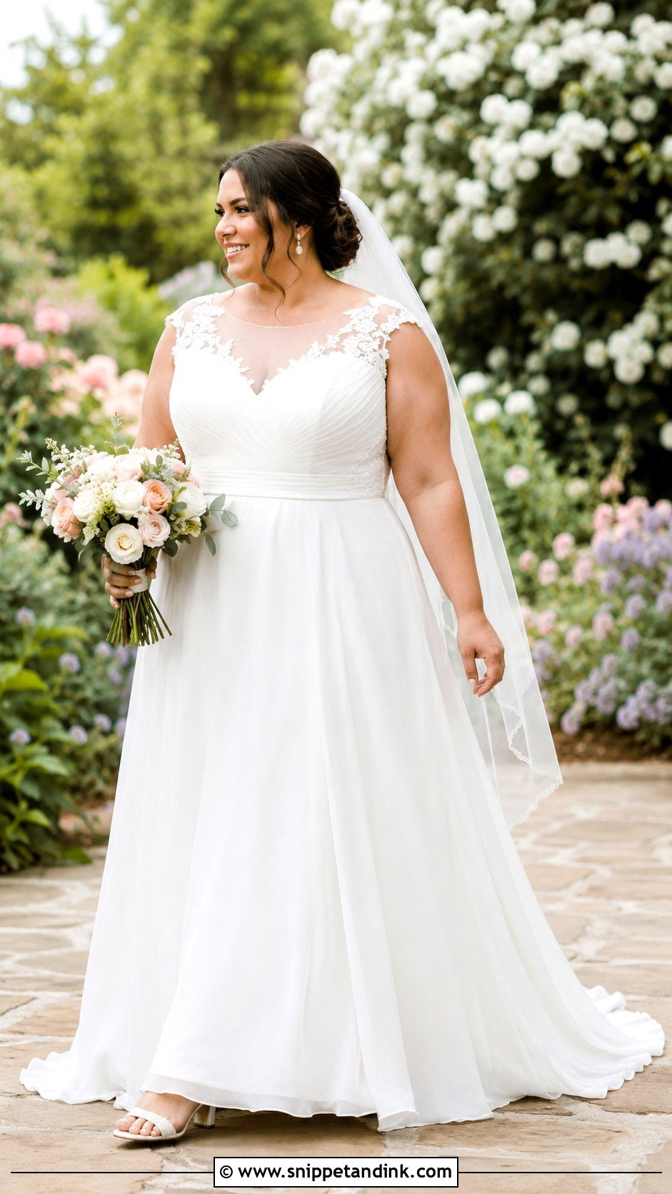 Plus Size Cap Sleeve A Line Wedding Dress - Snippet and Ink - 20 A Line Wedding Dress Plus Size Ideas