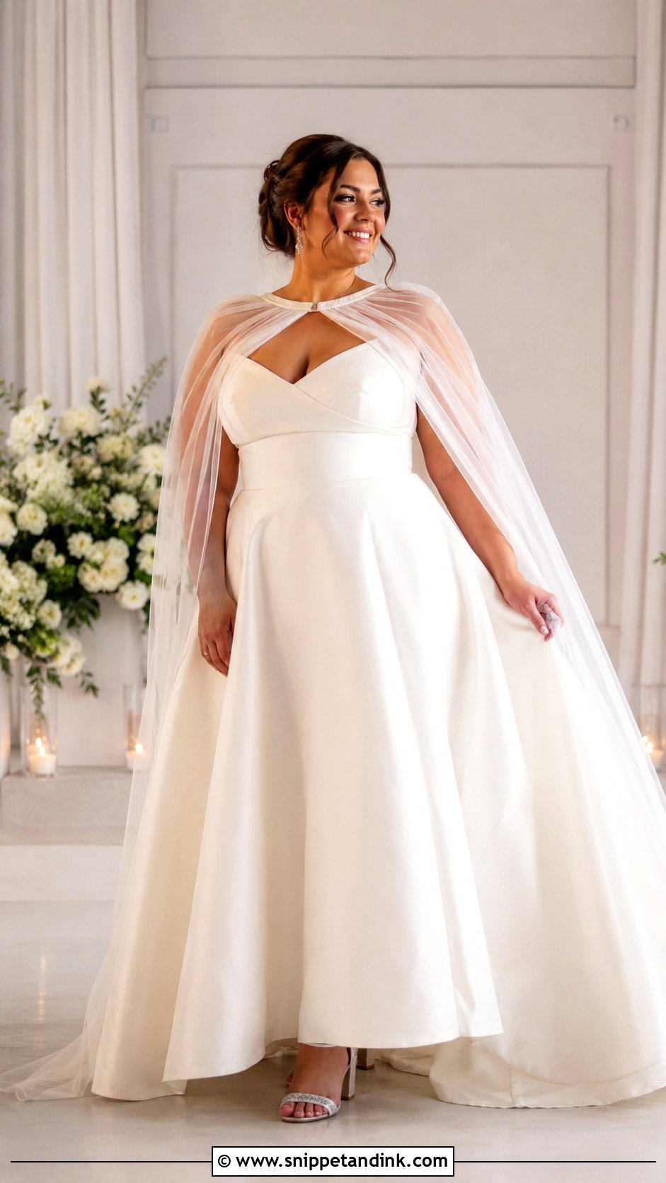 Plus Size Cape Wedding Dress - Snippet and Ink - 30 Wedding Dress with Cape Ideas