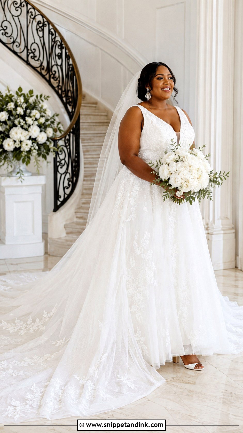 Plus Size Cathedral Train Wedding Dress - Snippet and Ink - 20 Cathedral Train Wedding Dress Ideas