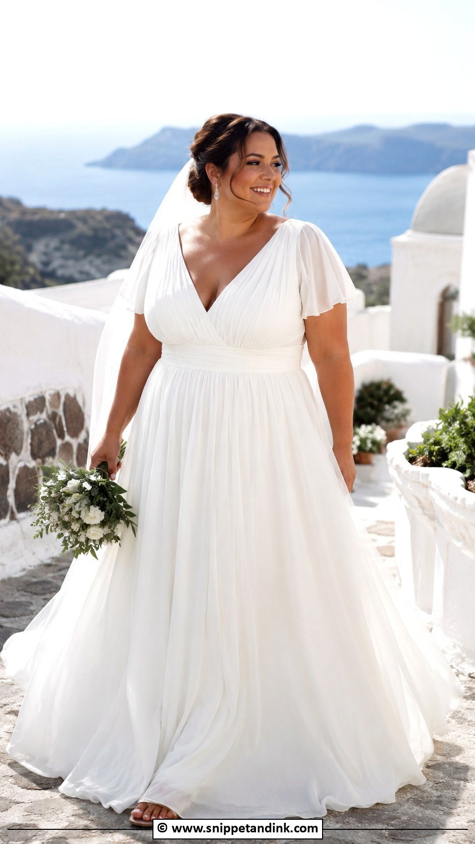 Plus Size Chiffon Wedding Dress - Snippet and Ink - 30 Wedding Dress Plus Size Ideas
