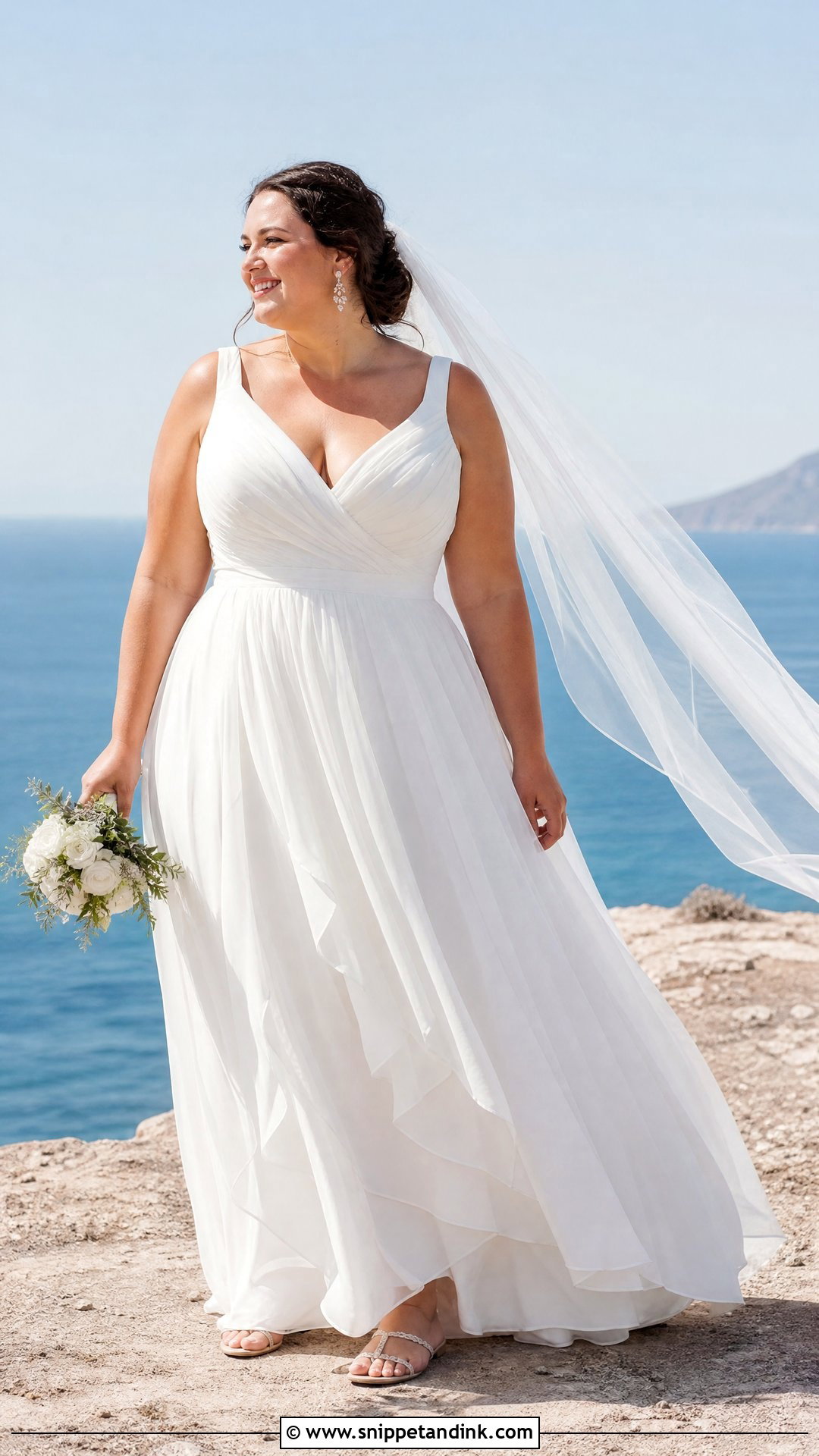 Plus Size Chiffon Wedding Gown - Snippet and Ink - 20 Plus Size Wedding Gowns Curvy Bride