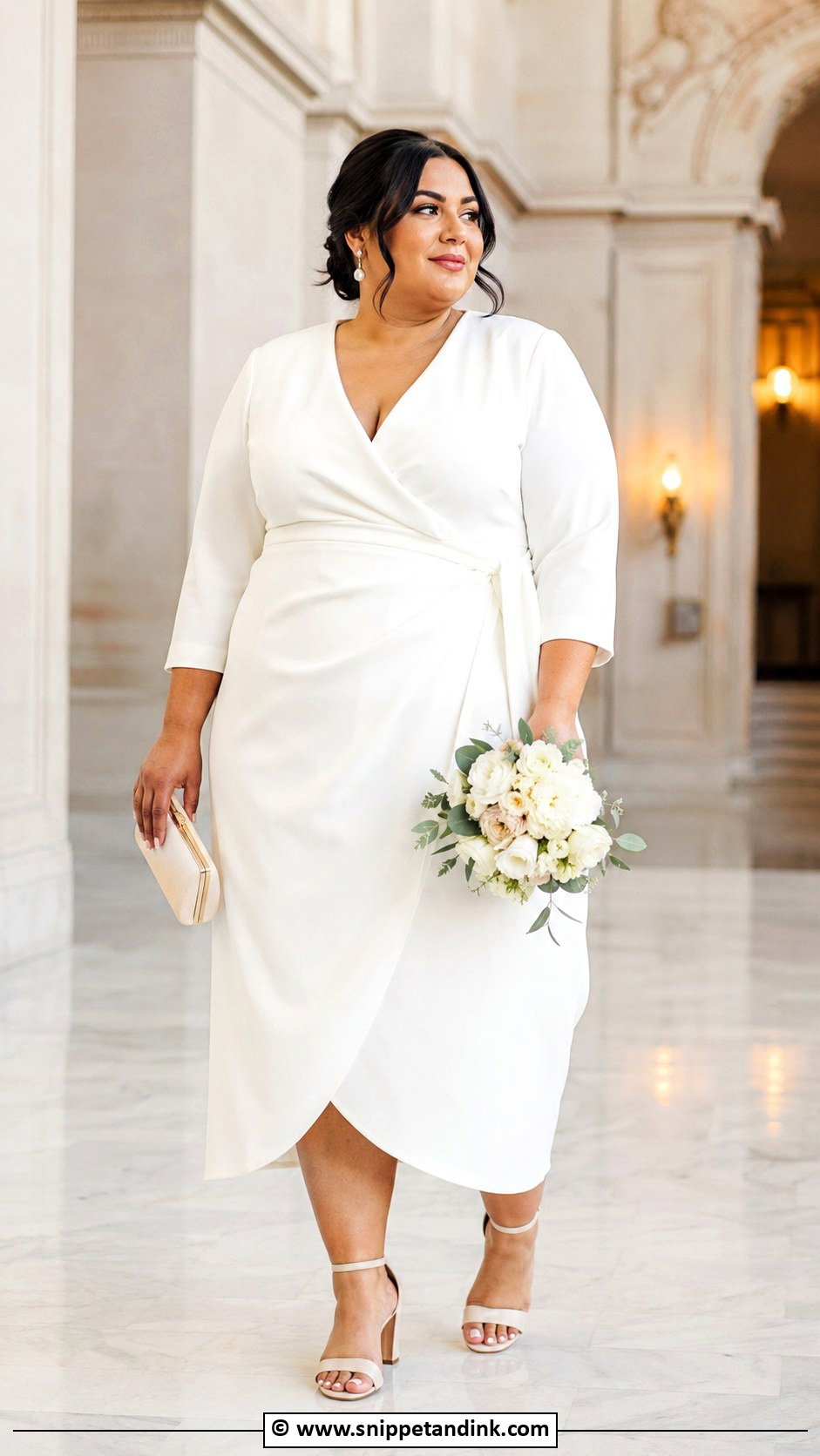 Plus Size City Hall Wedding Outfit - Snippet and Ink - 30 City Hall Wedding Outfit Ideas