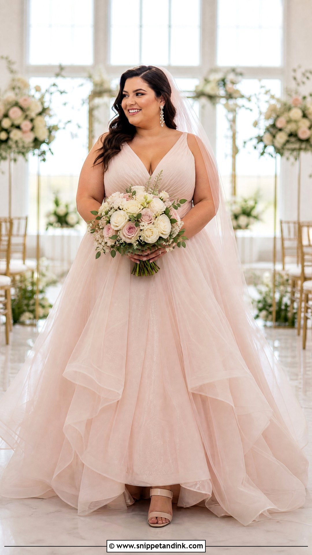 Plus Size Colored Bridal Gown - Snippet and Ink - 20 Plus Size Bridal Gowns