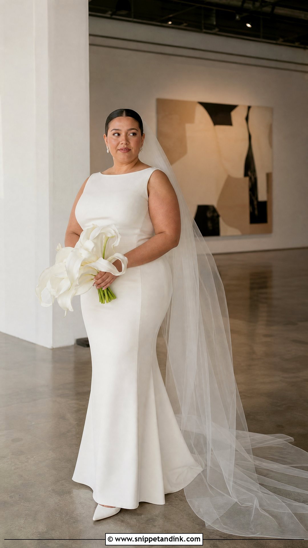 Plus Size Column Wedding Dress - Snippet and Ink - 20 Plus Size Simple Wedding Dress Ideas