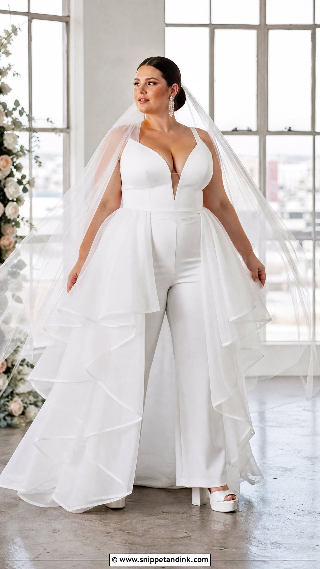 Plus Size Convertible Wedding Dress With Pants - Snippet and Ink - 20 Non Traditional Wedding Dress Plus Size Ideas