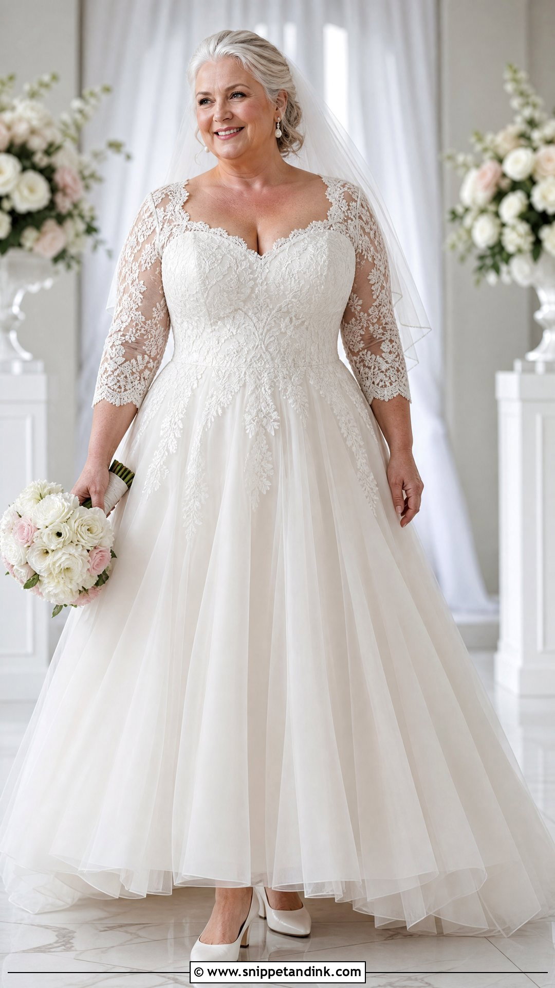 Plus Size Corset A Line Wedding Dress - Snippet and Ink - 20 Wedding Dress for 50 Year Old Bride Ideas