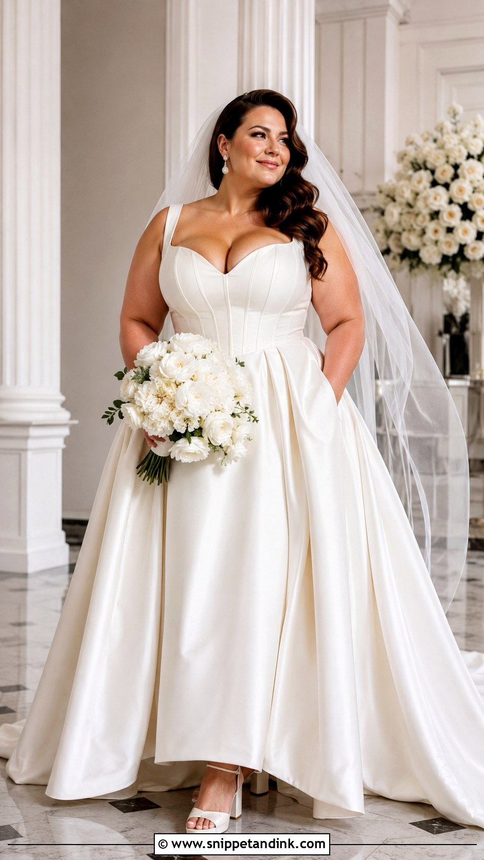 Plus Size Corset Ball Gown Wedding Dress - Snippet and Ink - 20 Elegant Ball Gown Wedding Dress Ideas