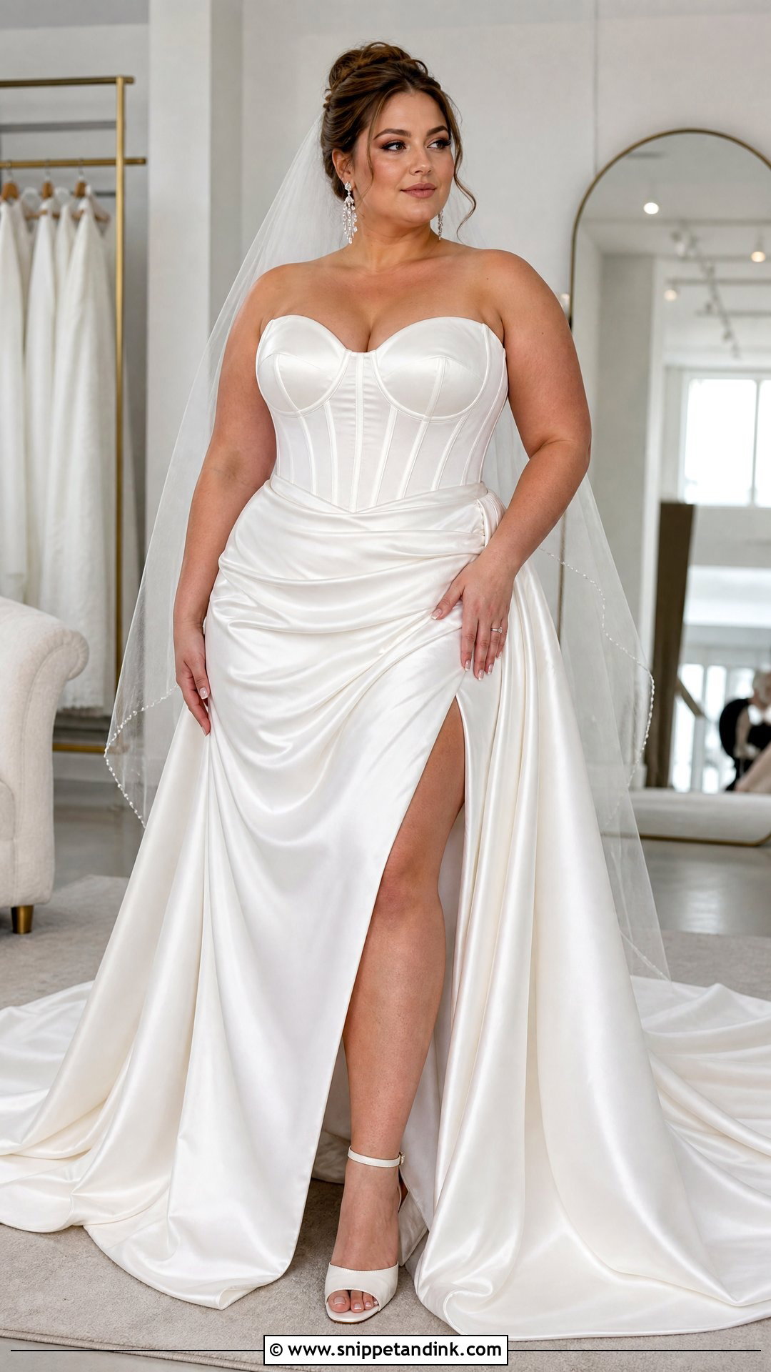 Plus Size Corset Ball Gown Wedding Dress - Snippet and Ink - 20 Plus Size Ball Gown Wedding Dresses