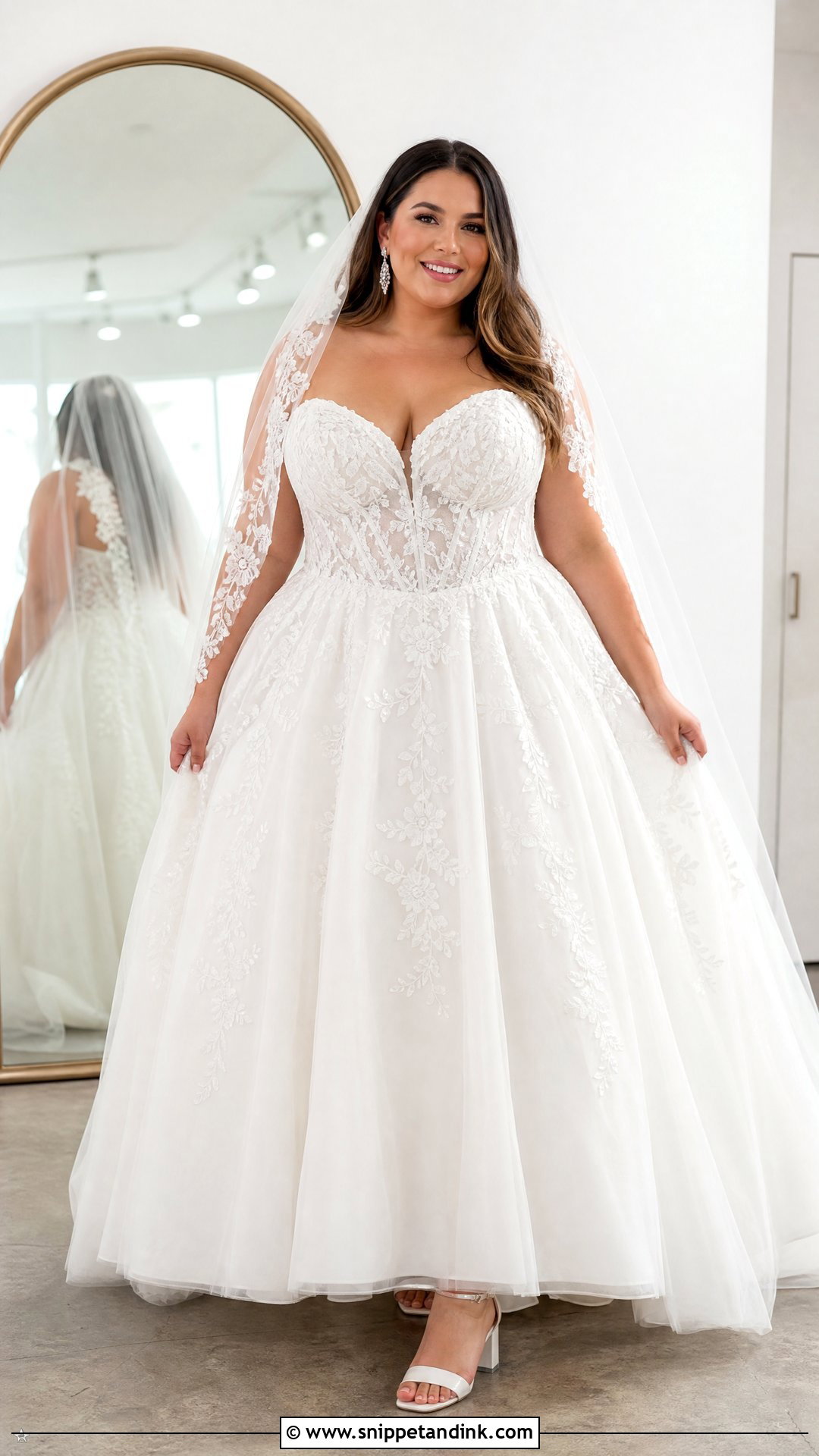Plus Size Corset Ball Gown Wedding Dress - Snippet and Ink - 20 Big Wedding Dresses Ball Gown