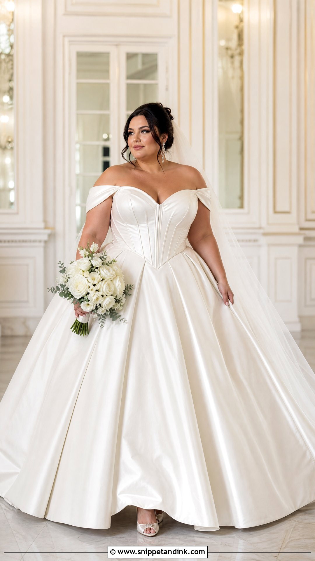 Plus Size Corset Couture Bridal Gown - Snippet and Ink - 25 Couture Bridal Gowns
