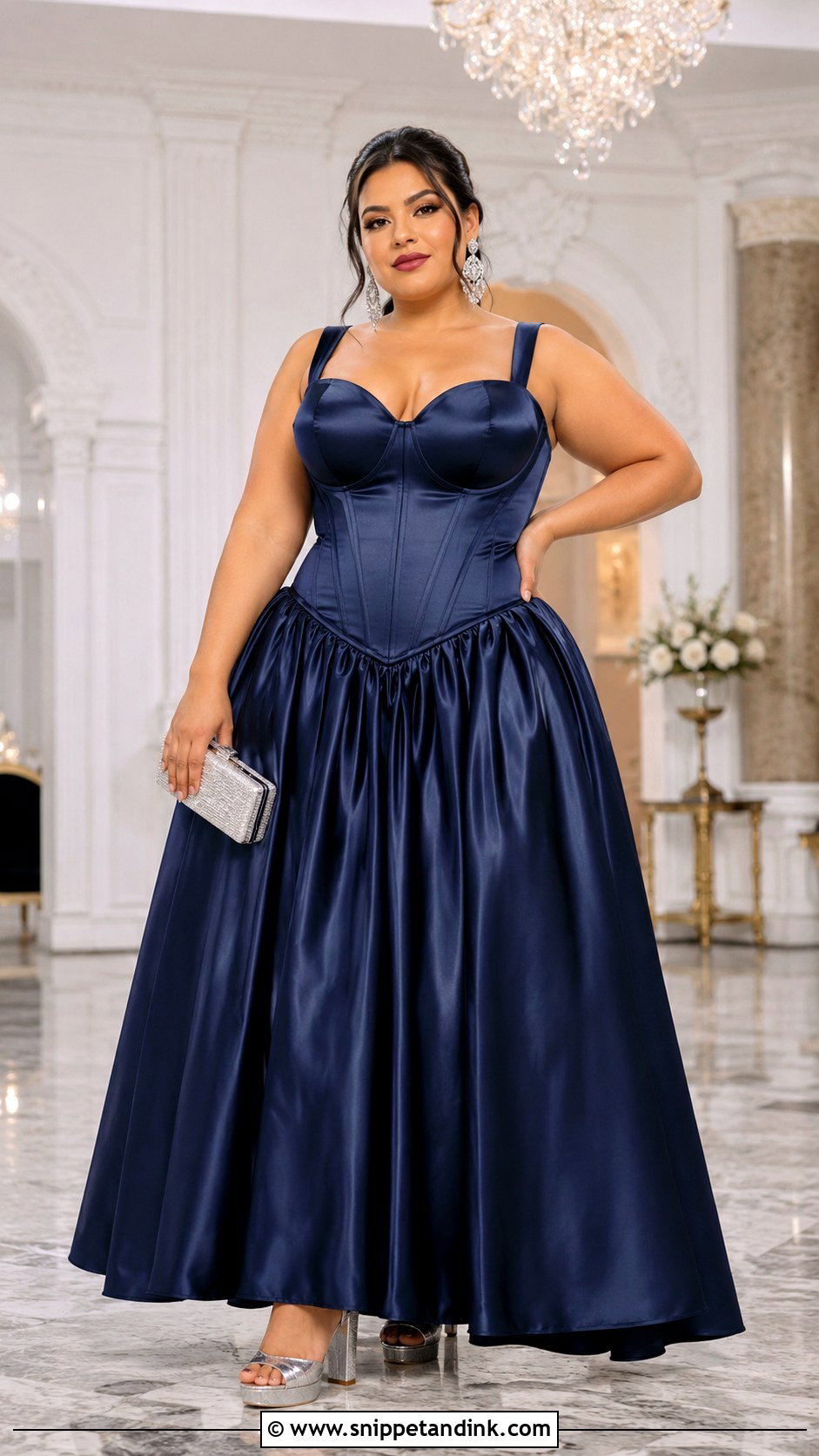 Plus Size Corset Drop Waist Ball Gown - Snippet and Ink - 20 Drop Waist Ball Gown Ideas