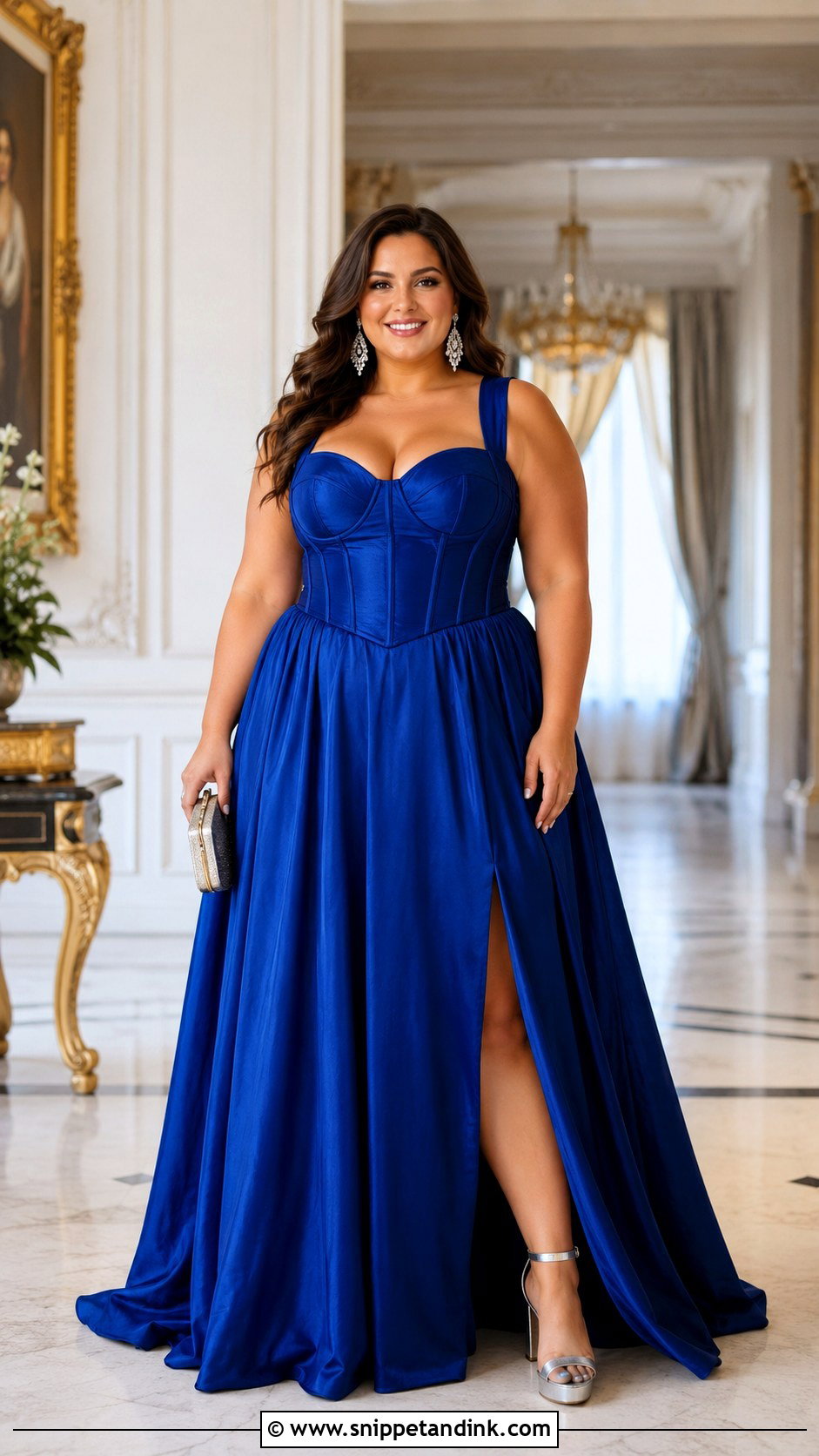 Plus Size Corset Flare Gown - Snippet and Ink - 20 Corset Flare Gown Ideas