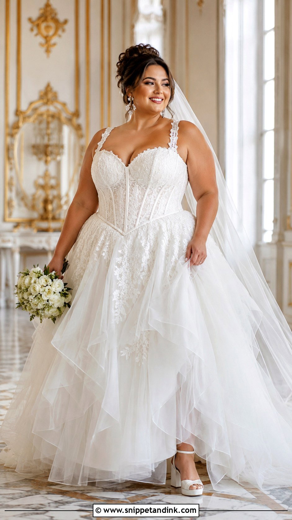 Plus Size Corset Princess Bridal Gown - Snippet and Ink - 20 Princess Bridal Gown Ideas