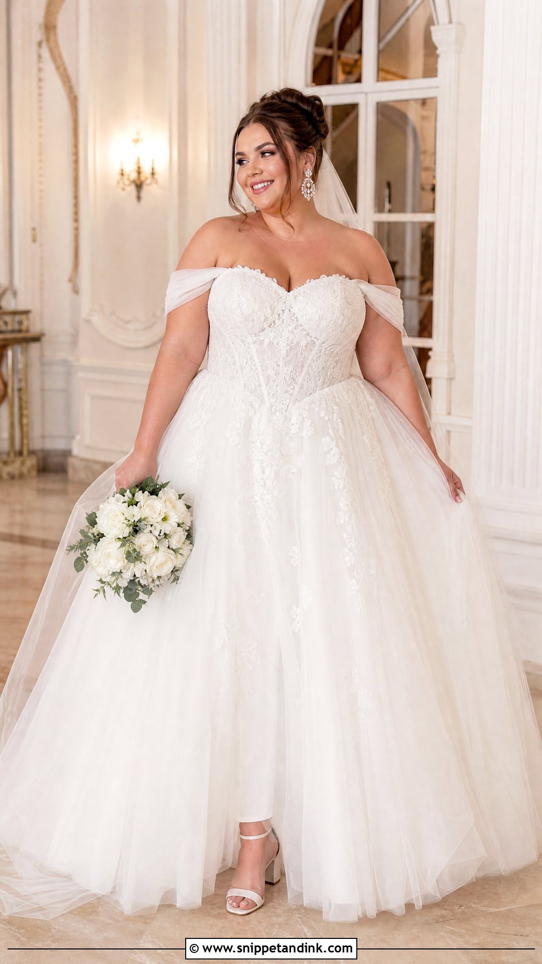 Plus Size Corset Puffy Princess Wedding Dress - Snippet and Ink - 20 Puffy Wedding Dresses Princesses