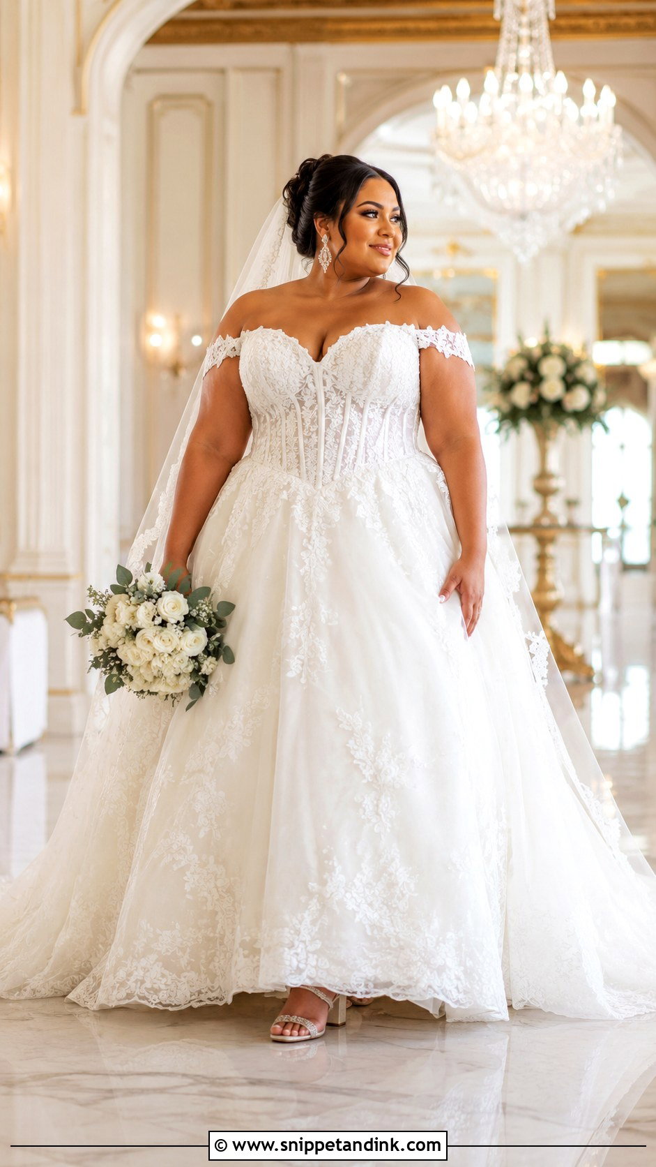 Plus Size Corset Wedding Ball Gown - Snippet and Ink - 20 Long Corset Wedding Dress Ideas