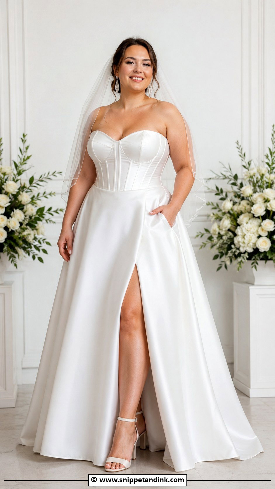Plus Size Corset Wedding Dress - Snippet and Ink - 35 Plus Size Wedding Dresses