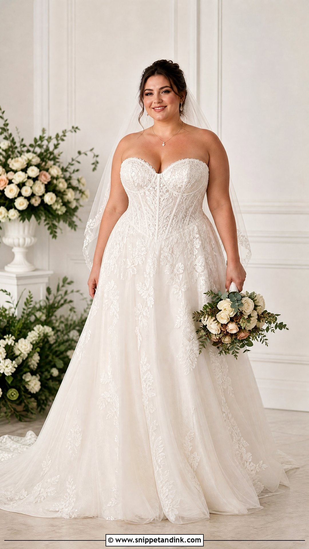 Plus Size Corset Wedding Dress - Snippet and Ink - 25 Wedding Corset Ideas