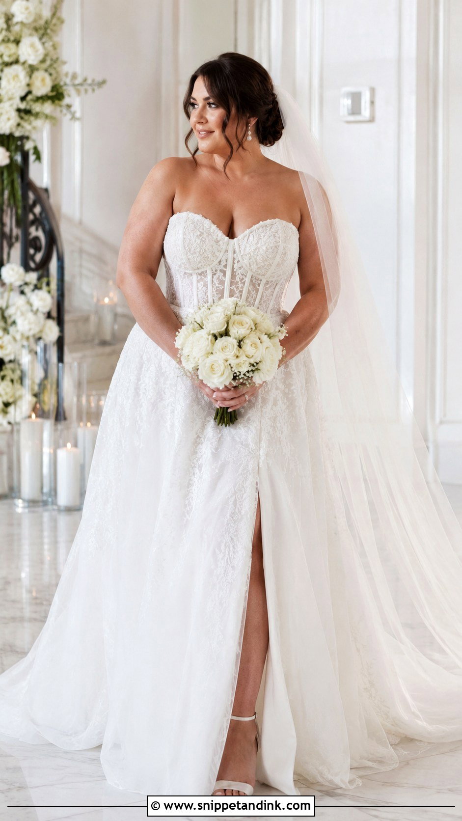 Plus Size Corset Wedding Dress - Snippet and Ink - 25 Wedding Dresses Curvy Bride