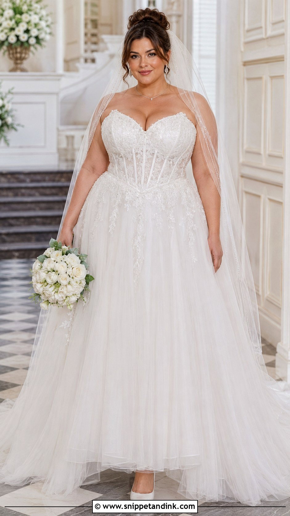 Plus Size Corset Wedding Dress - Snippet and Ink - 20 Elegant Plus Size Wedding Dress Curvy Bride Ideas