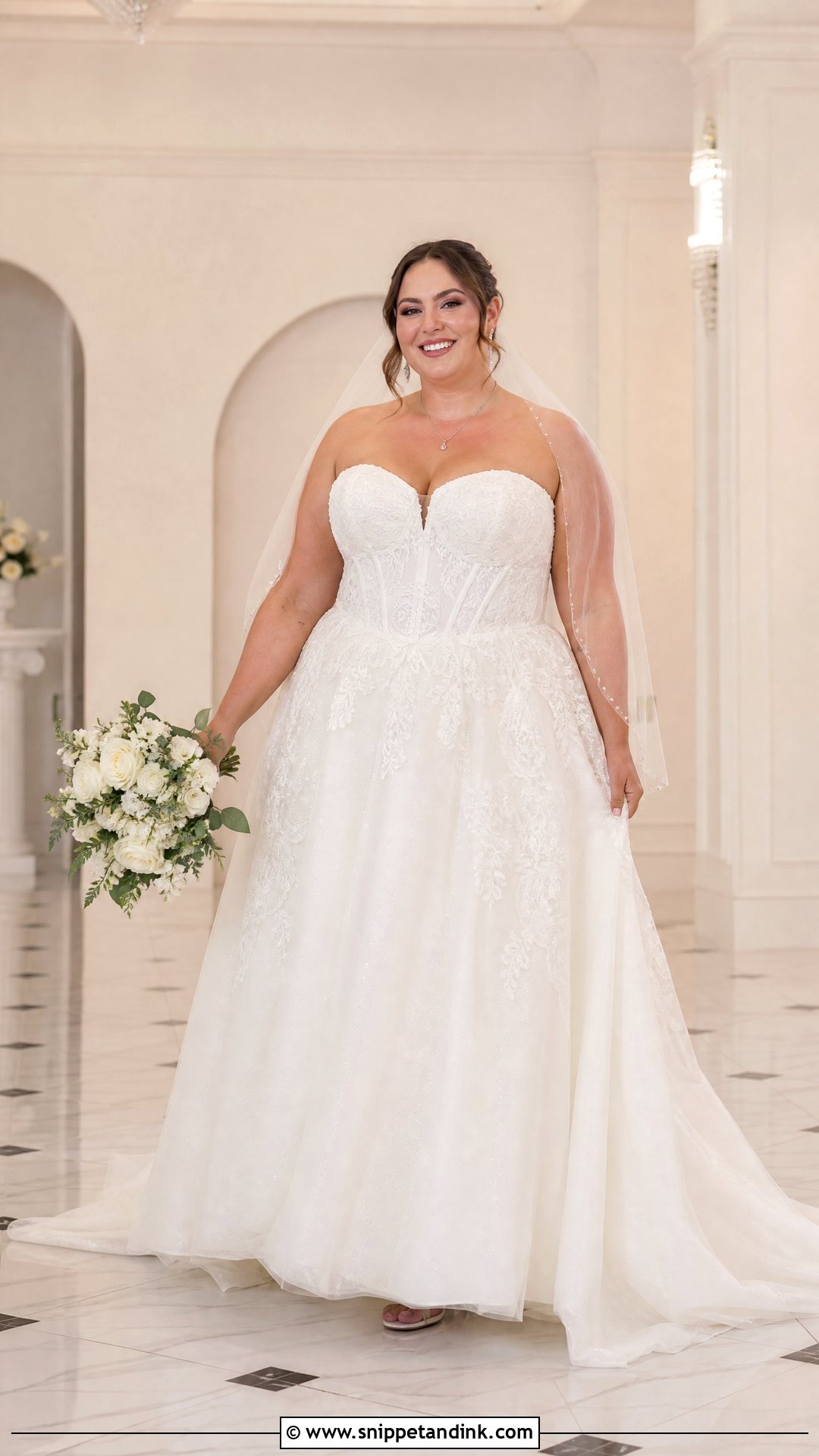 Plus Size Corset Wedding Dress - Snippet and Ink - 20 Nice Wedding Dresses