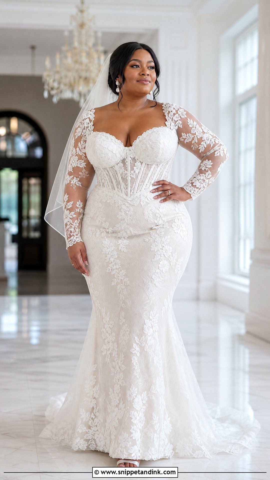 Plus Size Corset Wedding Dress With Sleeves - Snippet and Ink - 20 Tight Wedding Dress with Sleeves
