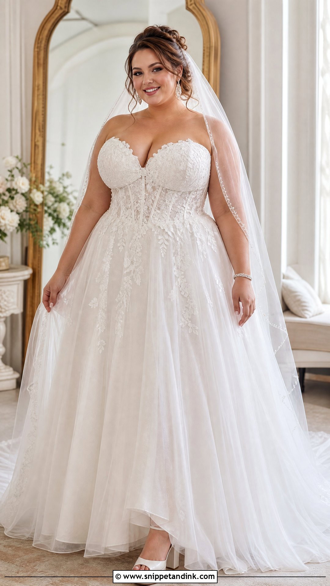 Plus Size Corset Wedding Gown - Snippet and Ink - 20 Plus Size Wedding Gowns Curvy Bride
